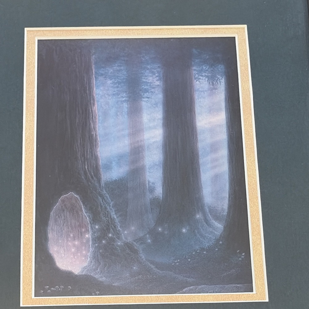 Gilbert Williams Entrance Into the Earth Framed Note Card Visionary Fantasy Art - Picture 5 of 12